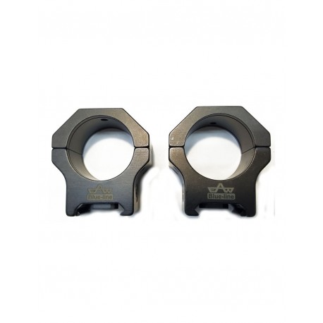 Juego de anillas APEL Blue-line para Picatinny - 34mm. BH10 con conector